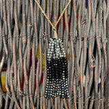 Tassel necklace (black tones)
